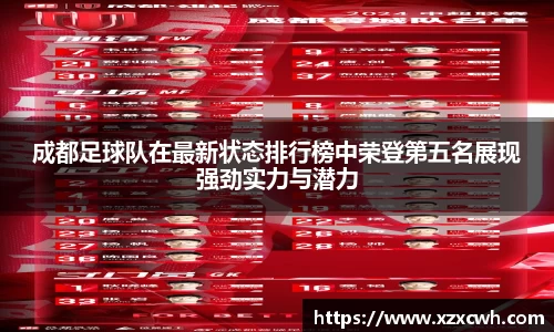 成都足球队在最新状态排行榜中荣登第五名展现强劲实力与潜力